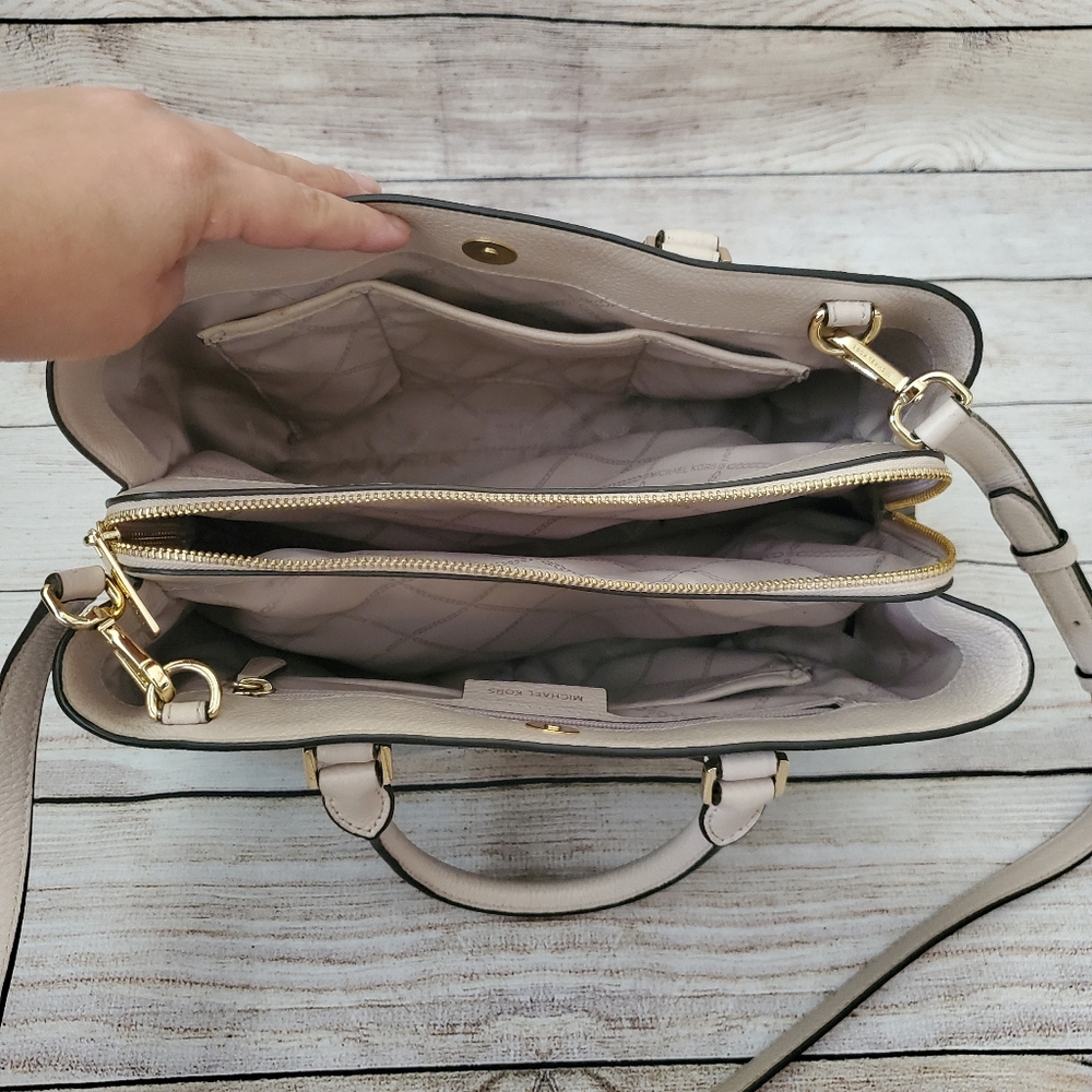 Michael Kors Camille Small Logo Satchel - Picture 10 of 15